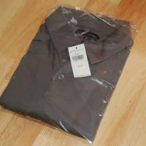 NEW BANANA REPUBLIC POLO SHIRT MEDIUM-TALL Gray